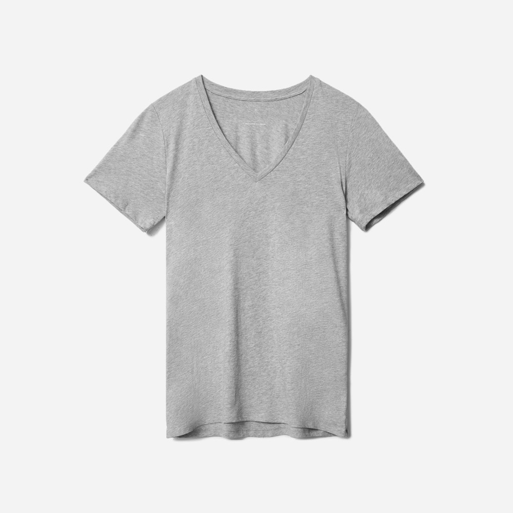 Grey Everlane Organic Cotton V-neck